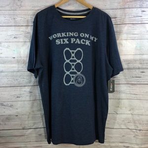 BCG  "Working on my six pack" Logo shirt Size 2XL